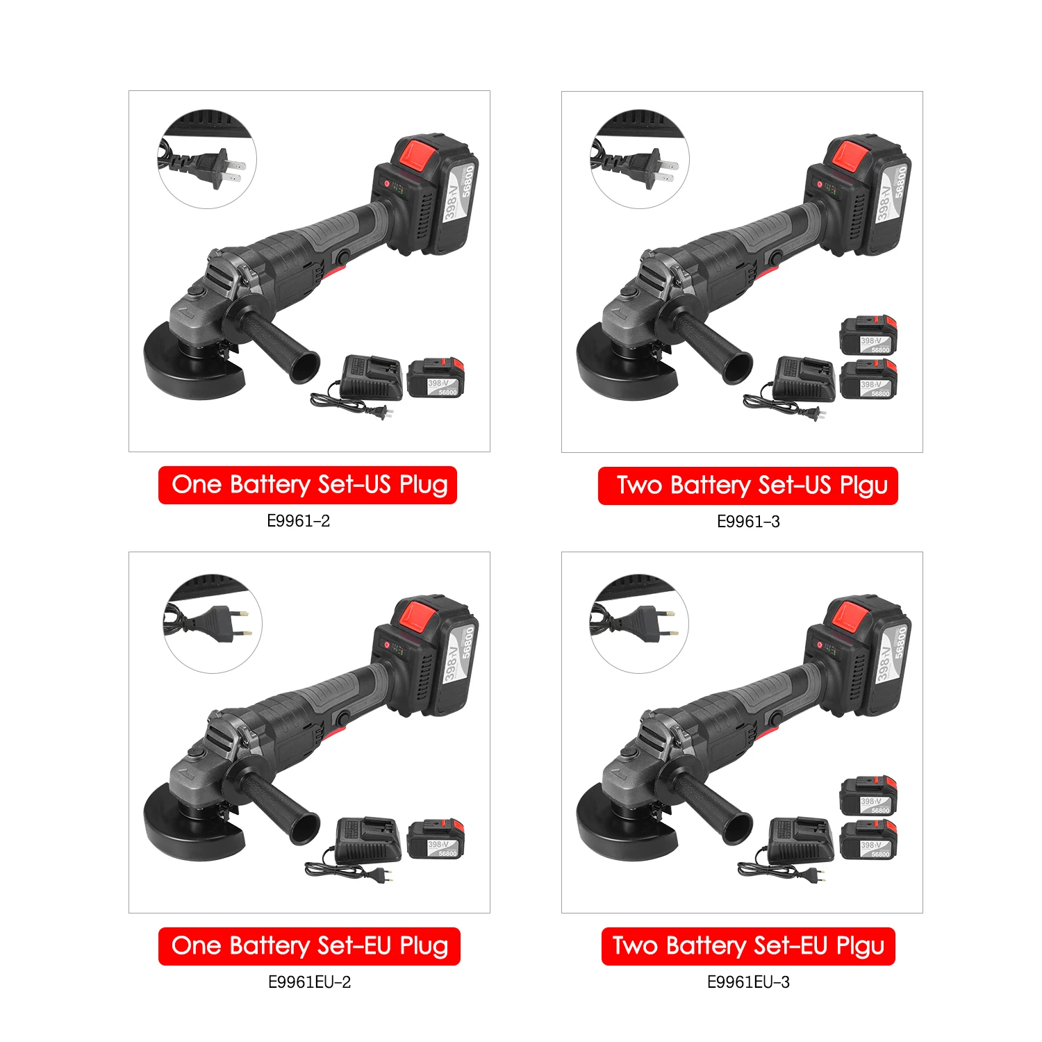 Портативная электрическая бесщеточная угловая шлифовальная машина с переменной