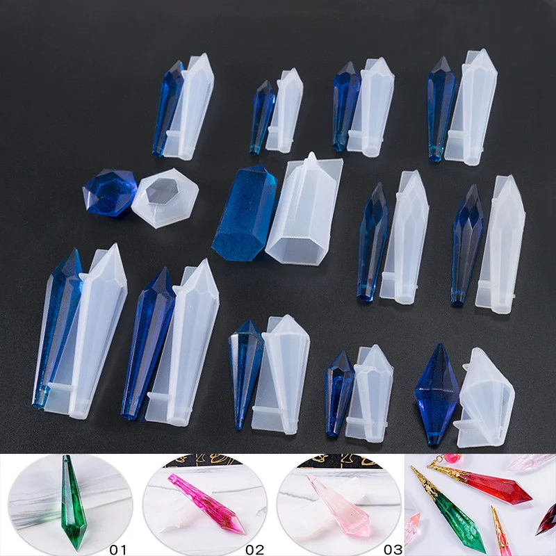 SNASAN Хрустальная маятниковая подвеска силиконовая форма с отверстиями ювелирный