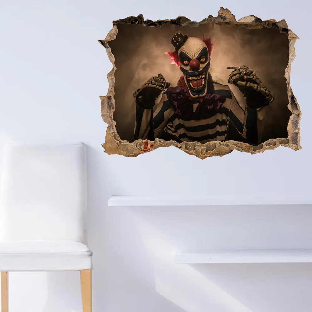 Хэллоуин Зомби креативный индивидуальный Декор ужас наклейка на стене