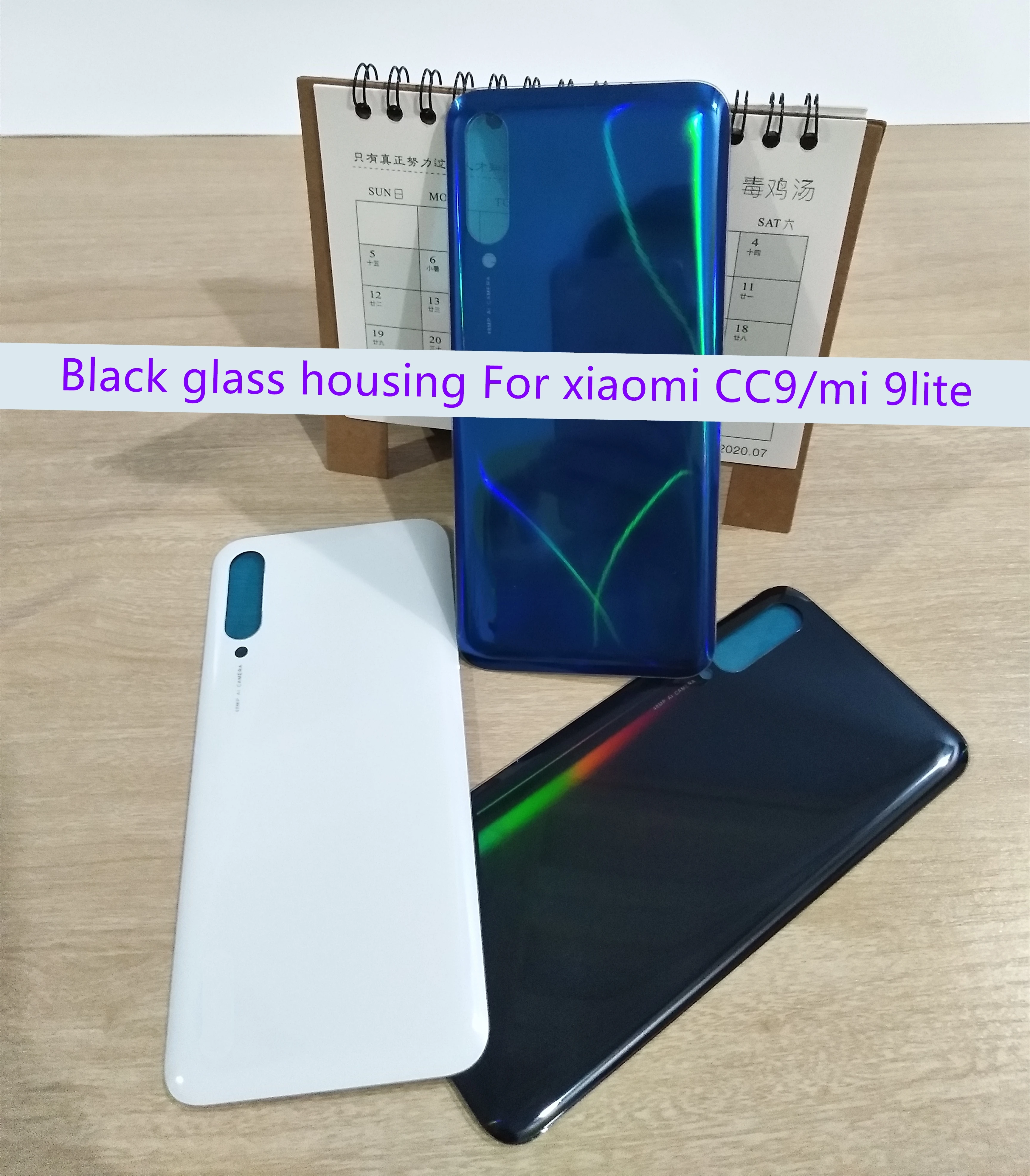 Оригинальный стеклянный батарейный отсек для Xiaomi cc9/Mi 9Lite MI cc9e/ A3 задняя крышка
