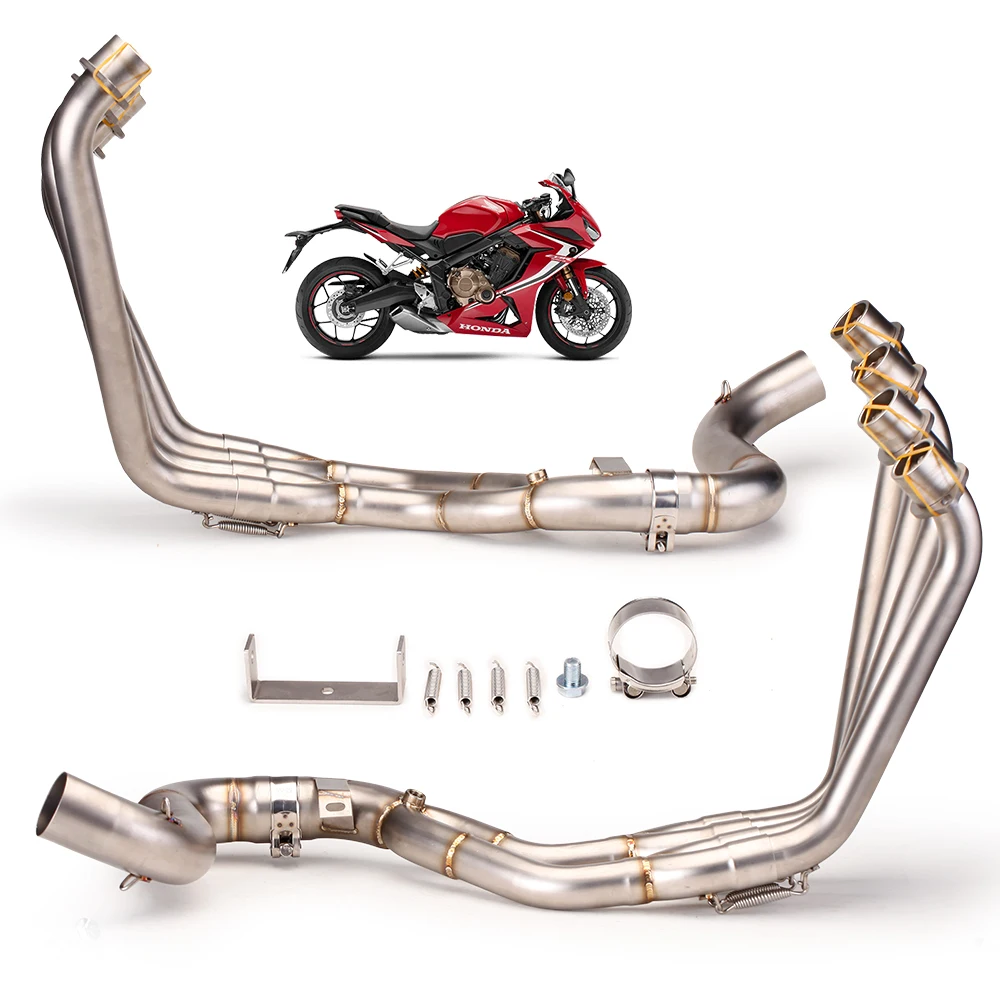 

Slip On For Honda CBR650R CB650F CB650R CBR650F Motorcycle Exhaust System Modified Front Link Pipe Escape Carbon Moto DB Killer