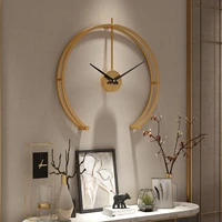 large wall clock modern design minimalist home clock living room bedroom decoration silent hanging watch reloj de pared 3d