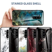 luxury glass case for oneplus 10pro 9rt 7t 8 pro marble phone cases back cover for oneplus nord ce2 n200 n100 n20 coque fundas
