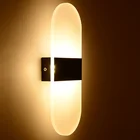 Современный простой светодиодный акриловый настенный светильник, круглый светильник для кухни, столовой, спальни, фойе, кабинета, балкона, настенный светильник