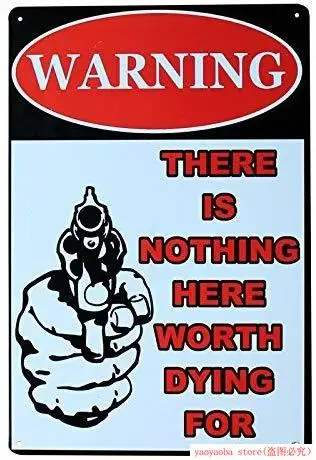 Домашние декоративные Винтаж Ретро Предупреждение украшение металлический знак