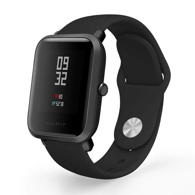 Браслет Для Xiaomi Amazfit Bip Band 20 мм силиконовый мягкий спортивный Браслет Для Xiaomi Huami Amazfit Bip Younth браслет для умных часов