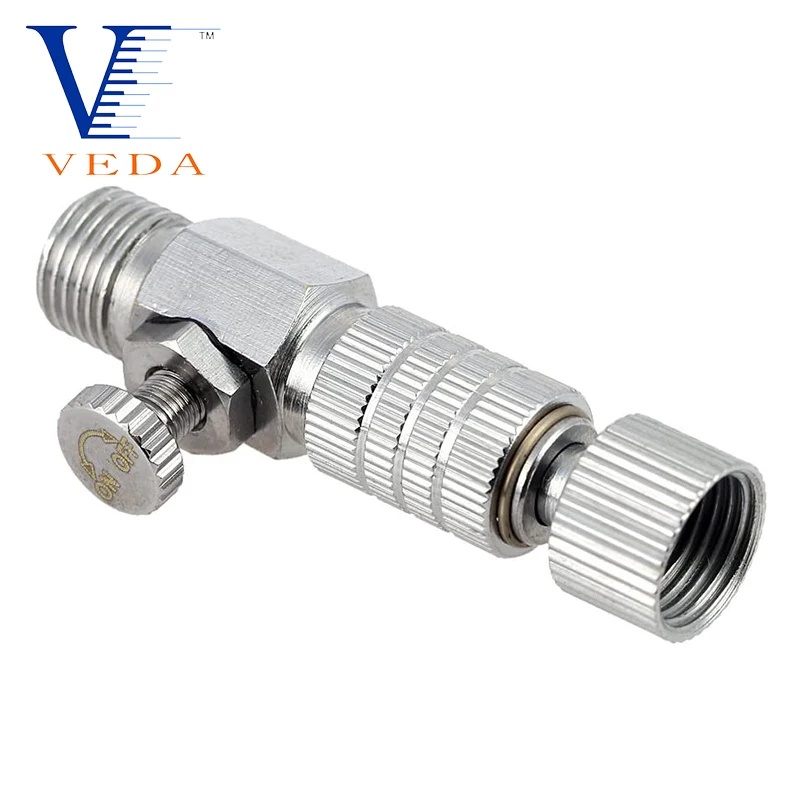 

Airbrush Accessories Tool Air Brush Quick Release Coupler Plug (Disconnect) Airflow Adjustment Control Valve Coupling - 1/8" BSP