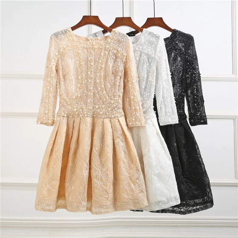 Женское Прозрачное платье с блестками Cakucool летнее приталенное круглым вырезом и