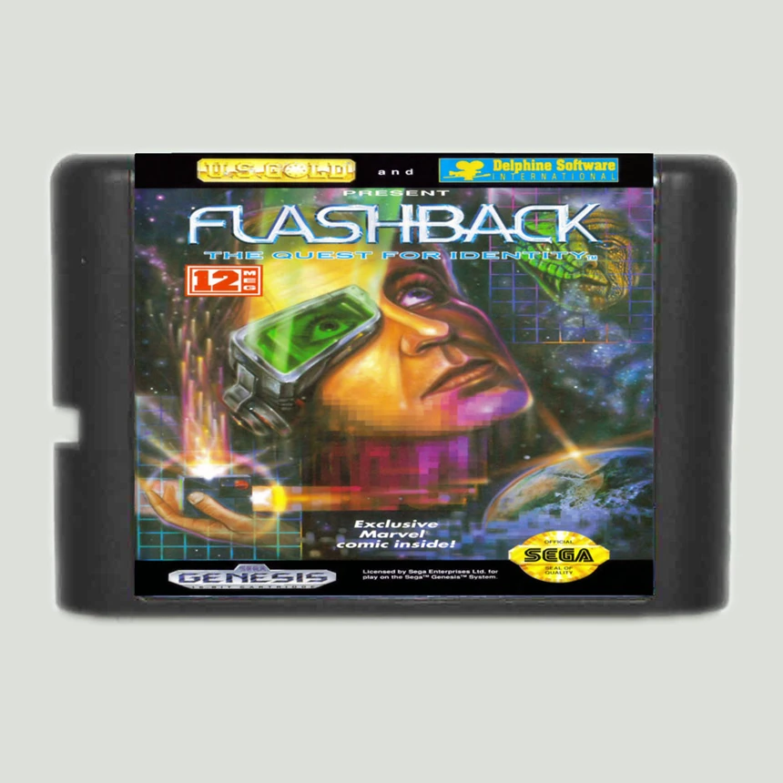 16 битная игровая карта Flashback для Sega Mega Drive & Genesis|Картриджи| |