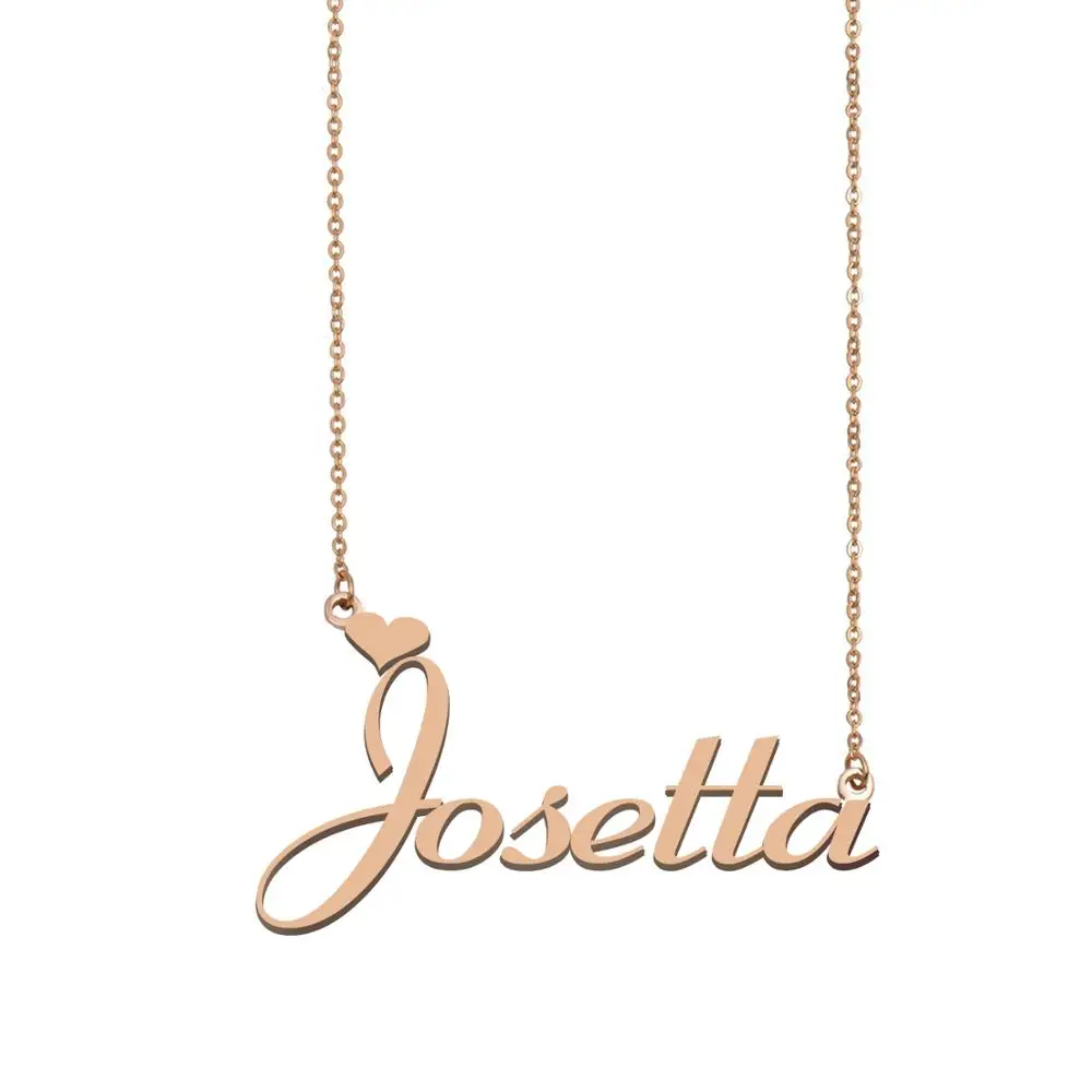 

Josetta Name Necklace , Custom Name Necklace for Women Girls Best Friends Birthday Wedding Christmas Mother Days Gift