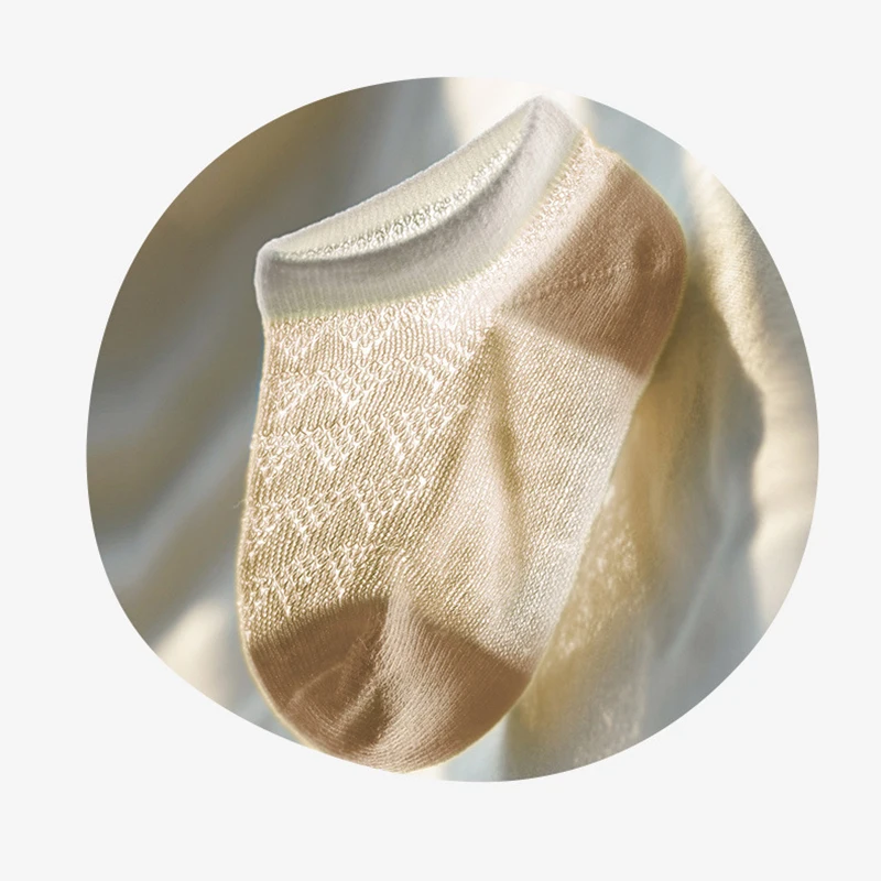 Baby Lotus High Quality 4 Pairs Patchwork Mesh Breathable Socks Newborn Birthday Presents Kids Short Cotton |
