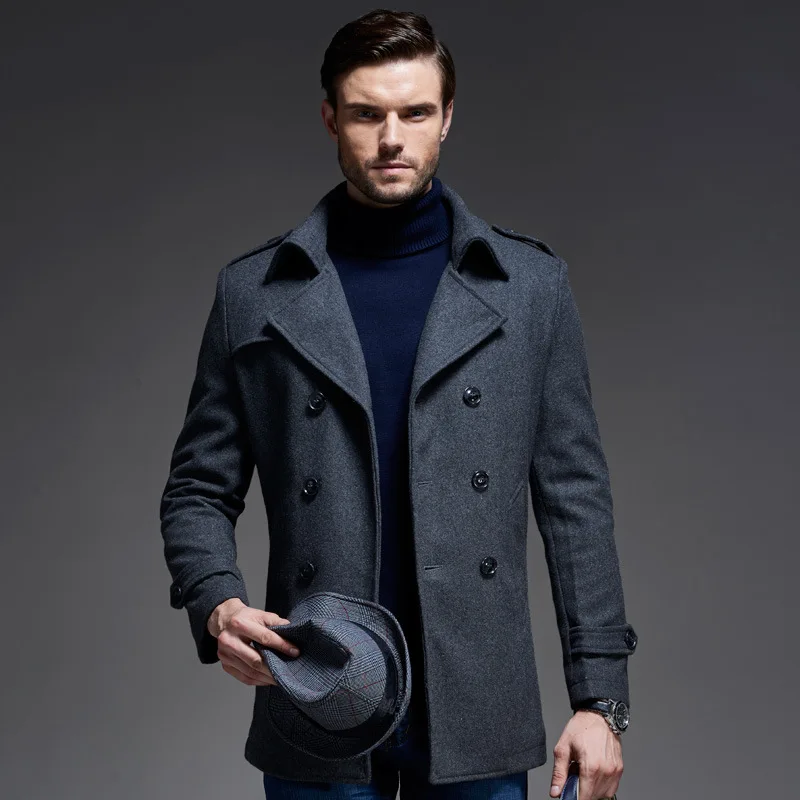 2019 зимнее новое длинное элегантное шерстяное бушлат |