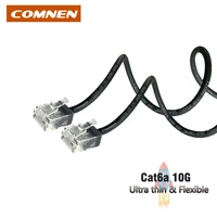 comnen ethernet cable cat6a rj45 lan cable black rj 45 utp short boot network patch cord 0 3m0 5m1m for laptop router cable