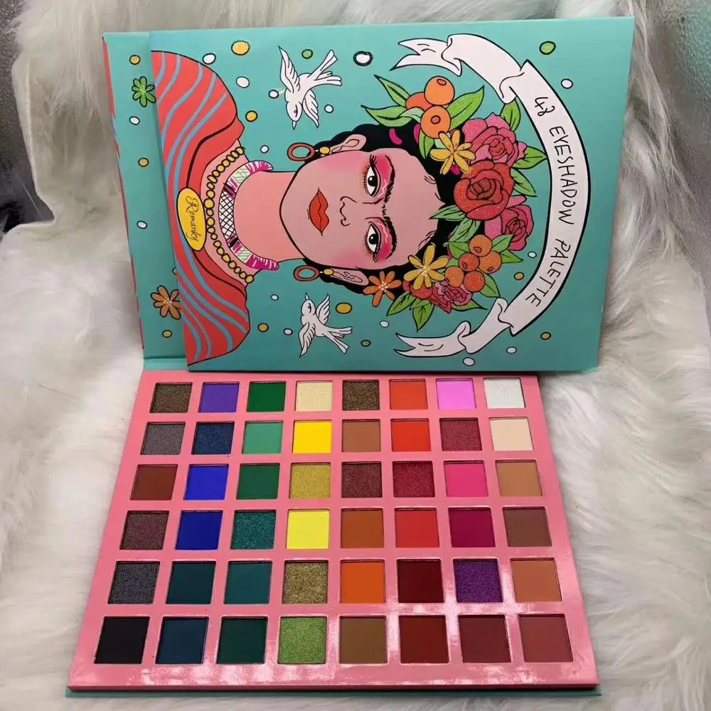 Палитра теней для век 48 цветов матовые и мерцающие водостойкие 6 шт./лот