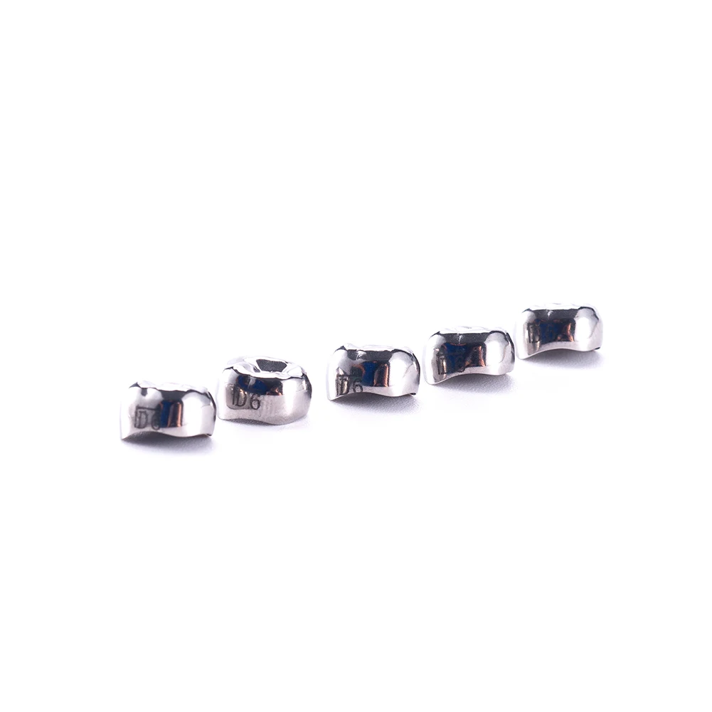 5PCS EASYINSMILE Dental Crown Kids Primary Molar Refill Stainless Steel for Upper/Lower Left/Right 1st/2nd MolarTeeth