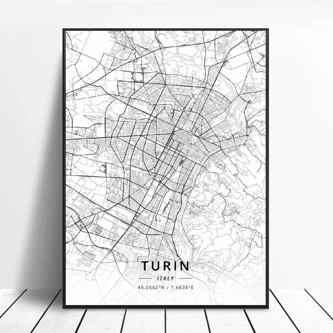 Болонья фоггия Неаполь падуа Турин Верона Италия карта холст художественный