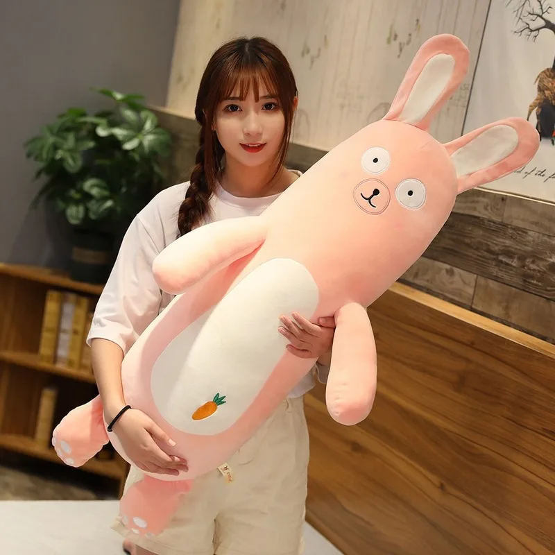 Новая Милая длинная подушка с изображением леса животных медведя кролика слона