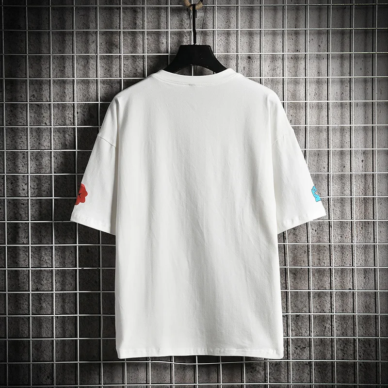 Футболка мужская хлопковая с коротким рукавом в стиле хип-хоп | Мужская одежда