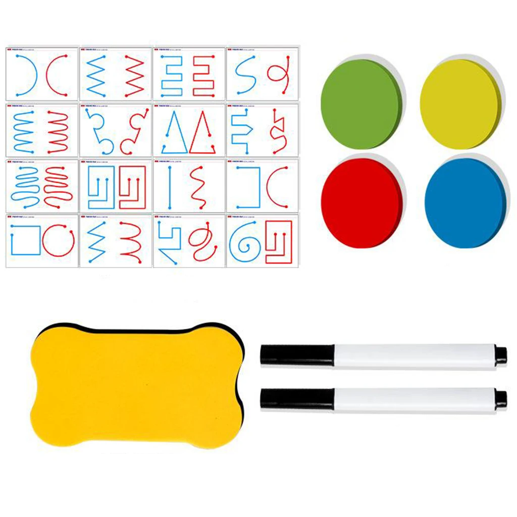 

Preschool Kids Left Right Brain Training Aids Trace Training Drawing Boards