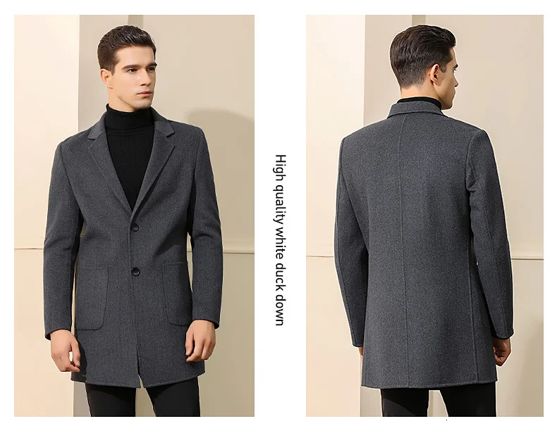 winter jacket men's high quality casual wild men's jacket with buttons