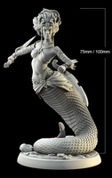124 75mm 118 100mm resin model kits snake queen unpainted no color rw 115