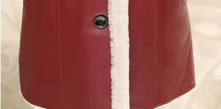 Осенняя и зимняя женская кожаная куртка длинная новая Корейская с тонким меховым