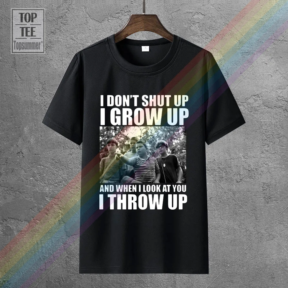 

2017 New Stand By Me T Shirt-'I Throw Up' Tee Classico Film Tutte Le Design Men'S Tee Shirts High Quality Short Sleeve Tee