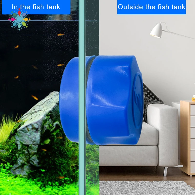 Магнитная щетка для очистки окон аквариумный скребок водорослей с плавающими