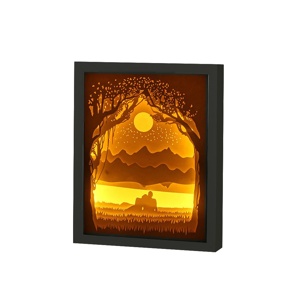 Светильник для резьбы по бумаге ручной работы DIY 3D бумажный скульптурный