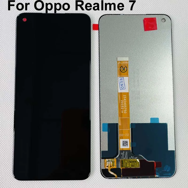 

Black 6.43 ” For Oppo Realme 7 LCD Display Touch Screen Digitizer Assembly RMX2155 RMX2151 RMX2163 BBK R2151