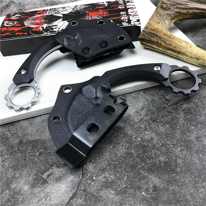 59 61HRC Karambit нож 9cr18mov лезвие G10 Ручка острый кемпинг выживания тактический