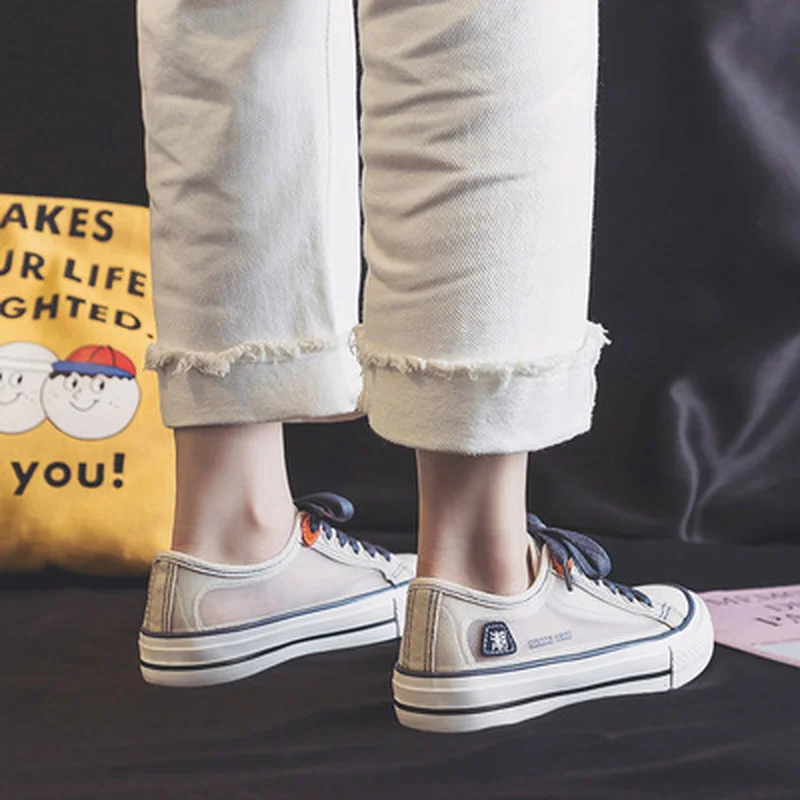 

2021 New Women Casual Canvas Shoes Fashion Candy Mixed Colors Outdoor Girls Sneakers Female Zapatos De Mujer Tenis Feminino