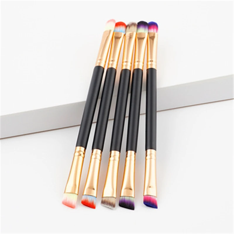 

2 in 1 Concealer Liquid Foundation Eye Shadow Brush Powder Eyeliner Eyelash Lip Make Up Brush Cosmetic Beauty Tool Kit Dropship