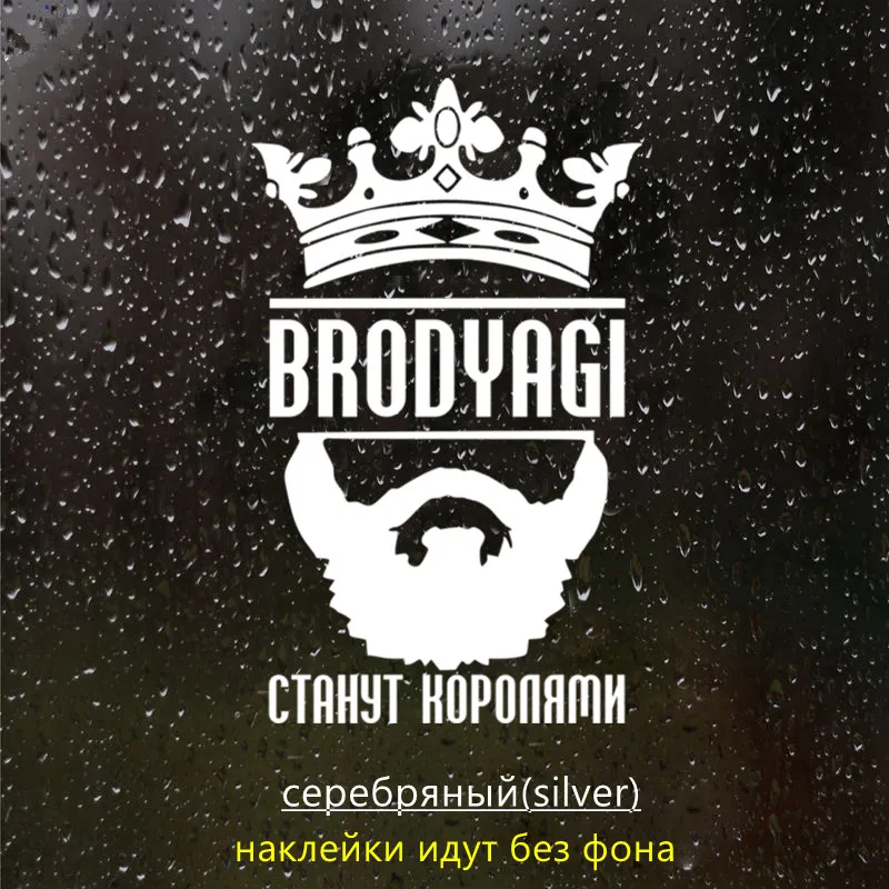 

Hot Sell BRODYAGI Reflective Funny Car Sticker Vinyl Decal Silver/black for Auto Car Stickers Styling No Background 14*23cm