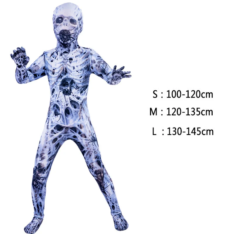 Детский костюм для пауков косплея мальчиков и девочек