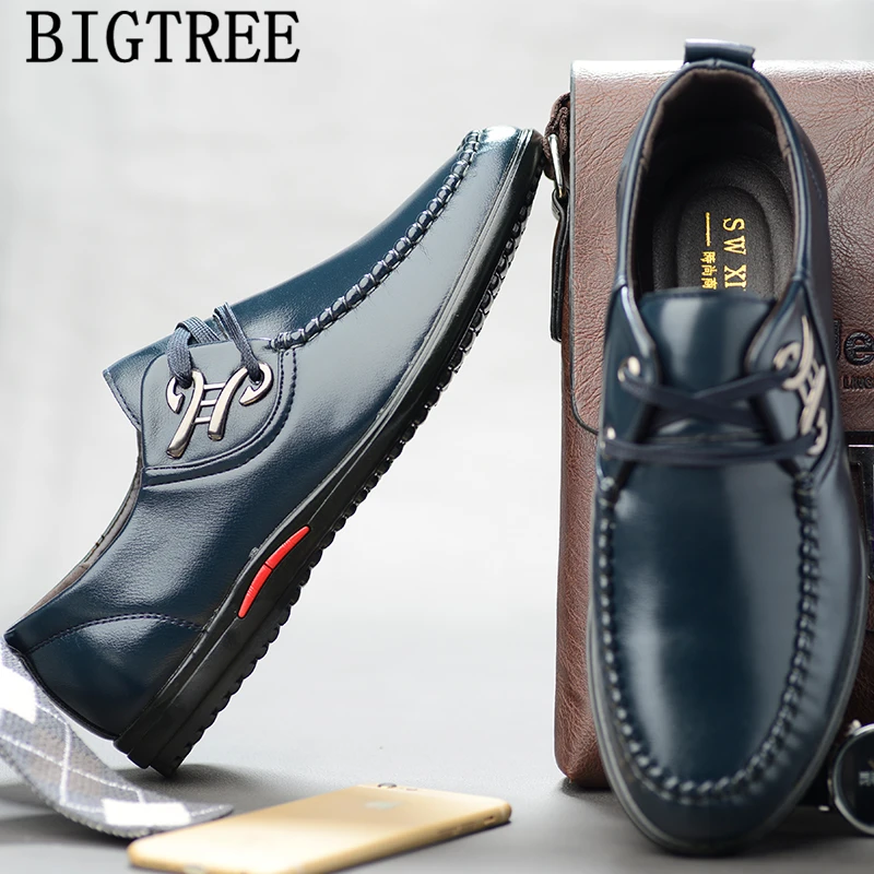 Дизайнерская мужская обувь высокого качества Повседневная Мужская кожаные