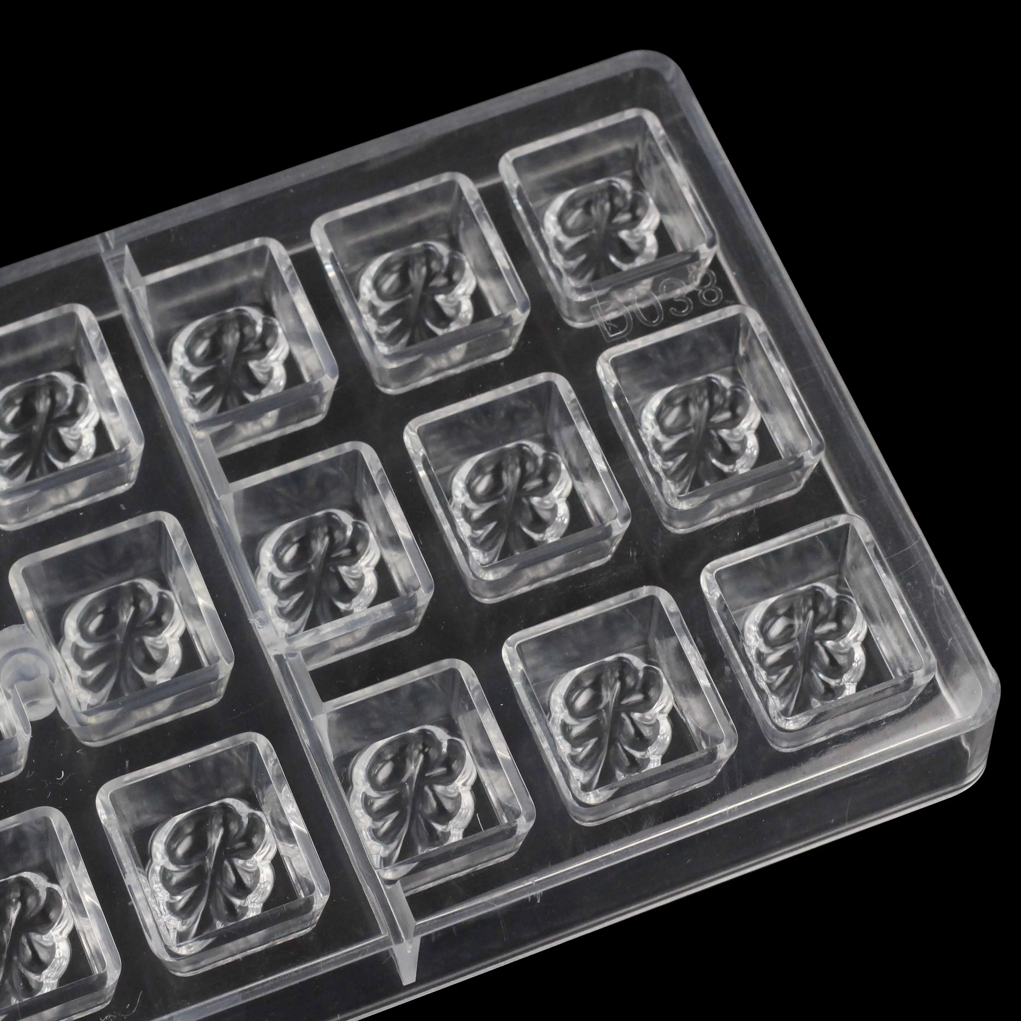 Поликарбонатная форма сделай сам в форме листа для украшения торта оптовая