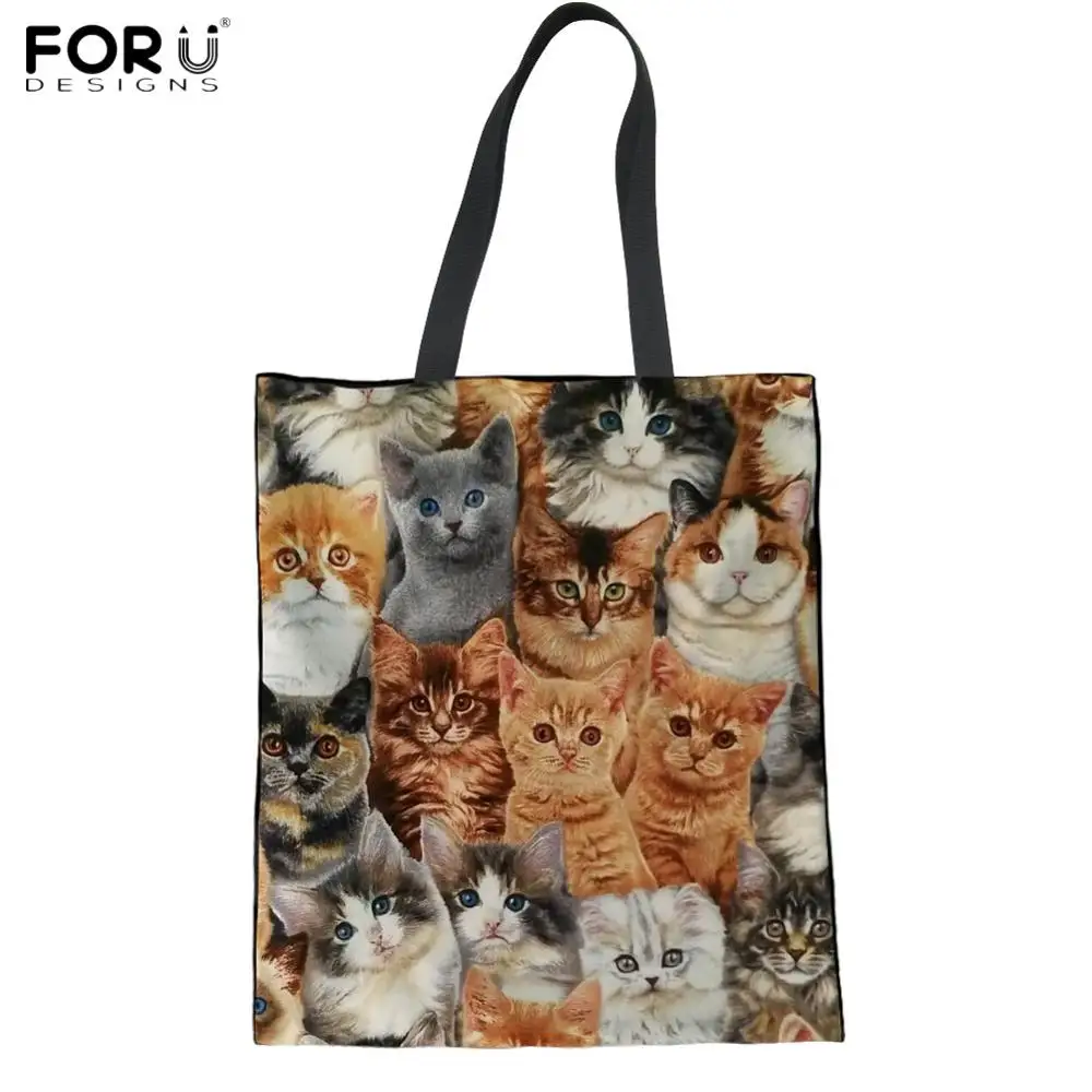 FORUDESIGNS Экологичная Холщовая Сумка для покупок, Повседневная многоразовая сумка через плечо, женская льняная Сумка-тоут с принтом медсестры - Цвет: ZBH378Z22
