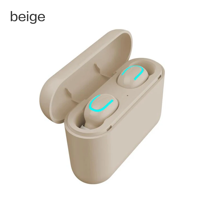 Gold HBQ Q32 TWS беспроводные наушники, гарнитура, Bluetooth 5,0, гарнитура с микрофоном, мини Bluetooth наушники-вкладыши, беспроводные наушники - Цвет: Gold