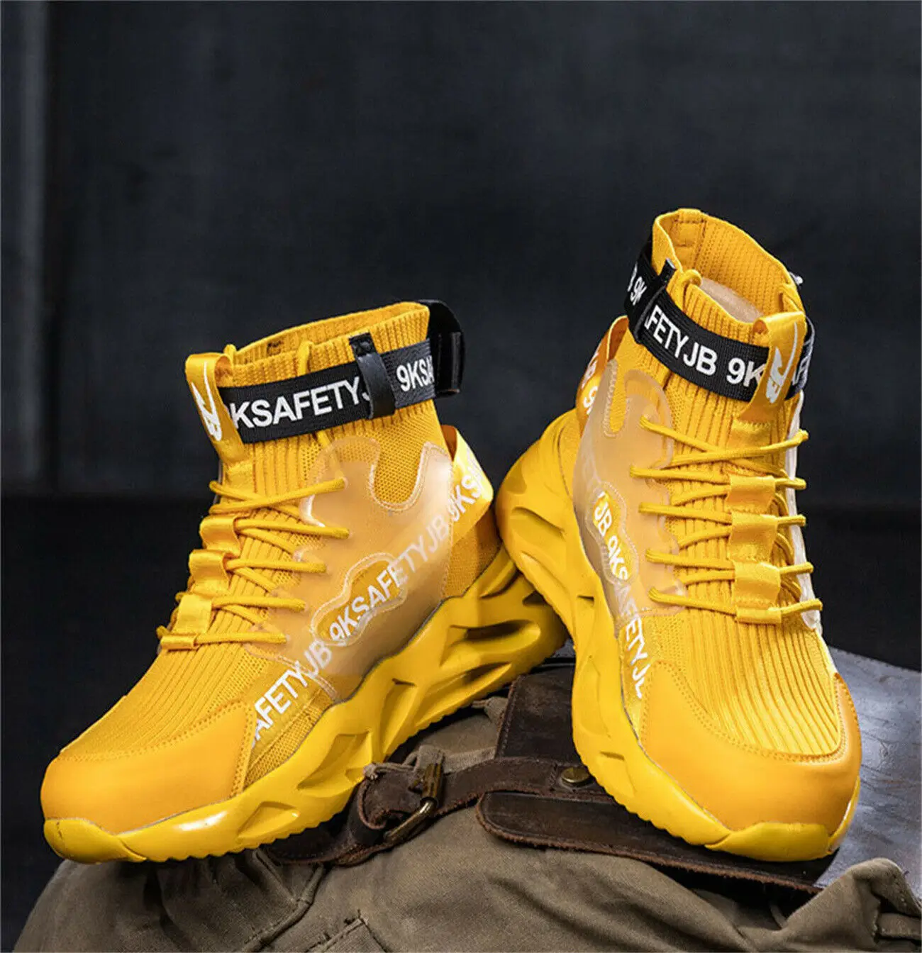 

Men's Fashion High Top Casual Shoes Outdoor Breathable Comfortable Sports Shoes