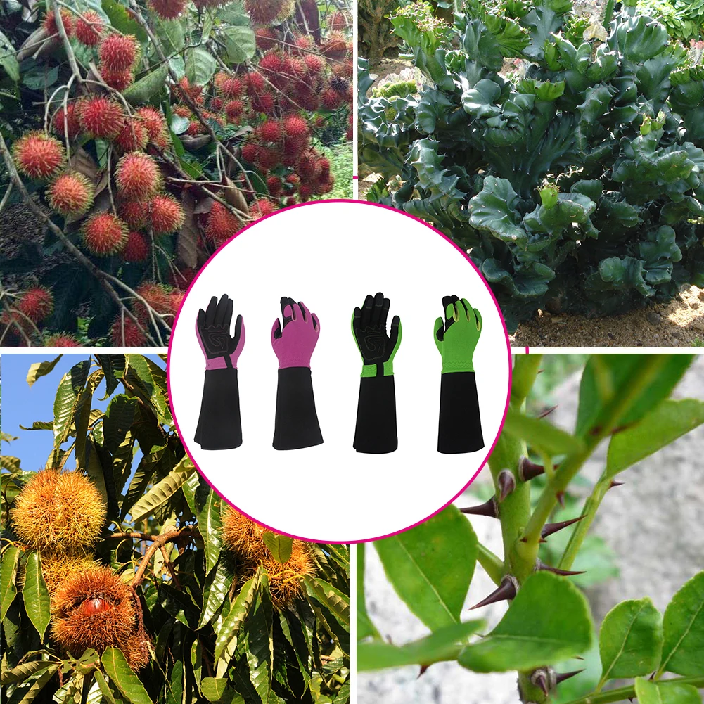 

1pair Outdoor Trimming Non Slip Women Men Gardening Gloves Working Long Sleeve Soft Tools Rose Pruning Protective Thorn Proof