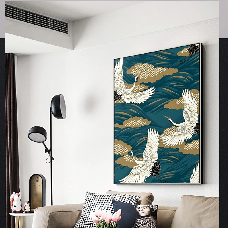 

Abstract Chinese Bird Travel Sky Canvas Painting Wall Art Pictures For Living Room Study Room Home Decor Posters And Prints HD
