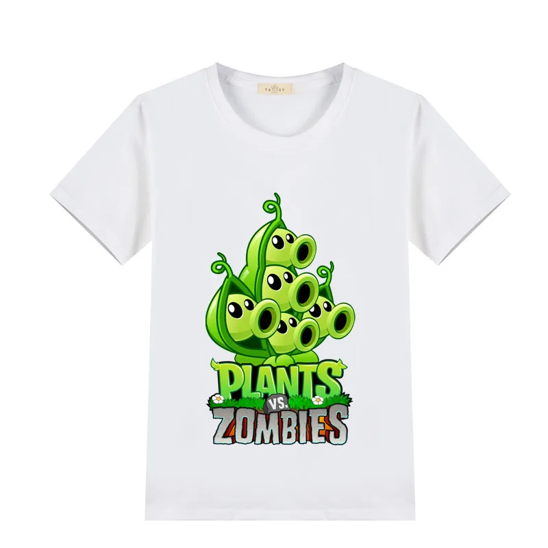 

11colors Children's Clothes Plants Vs Zombies T-shirt Funny T shirt Kids Cartoon Tshirt Baby Girls Boys Clothing Summer Tops