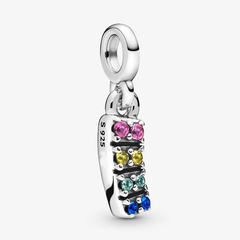 

Amas New Product ME My Pride 925 Silver Pendant Fashion Rainbow Small Pendant Necklace Surprise Gift Fit Original Beads Charms