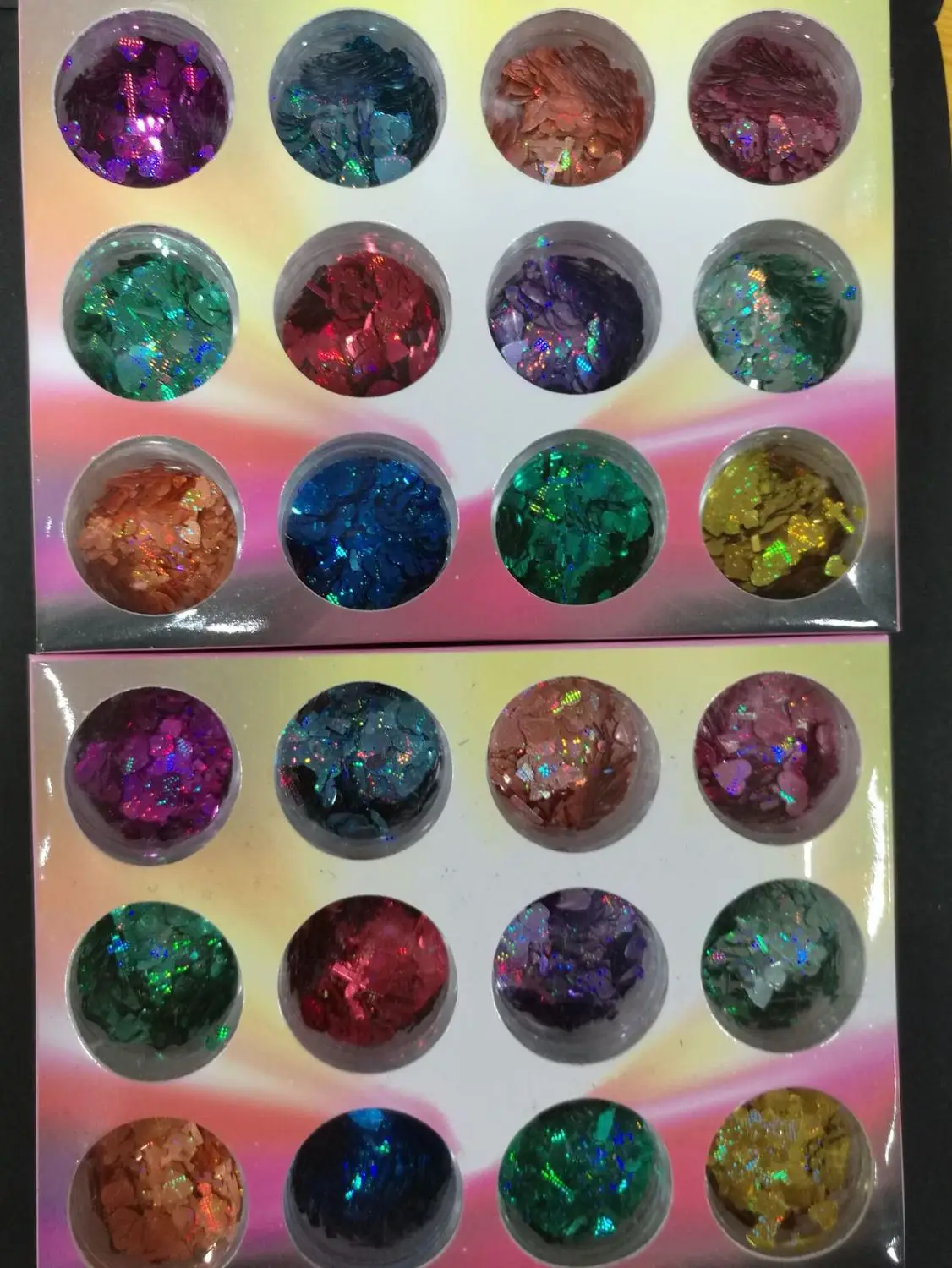 12 бутылок в 1 упаковке массивный косметический блеск для лица глаз тела танцев