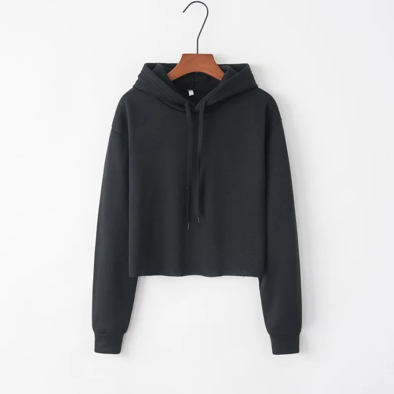 

Hoodie Women Hot Style Women's Wide-sleeve Hoodie Crop Hoodie