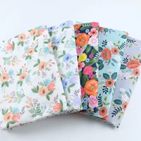 korean version of the garden flower printed cotton cloth home furnishing four piece bedding peony fabric cotton twill fabric