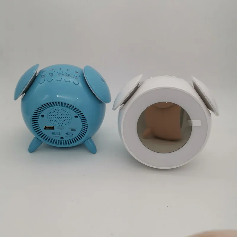 

LED Wake Light Clock Ambient Light USB Rechargable Alarm Clock with Sunset Mode Digital 12/24 Hour Display