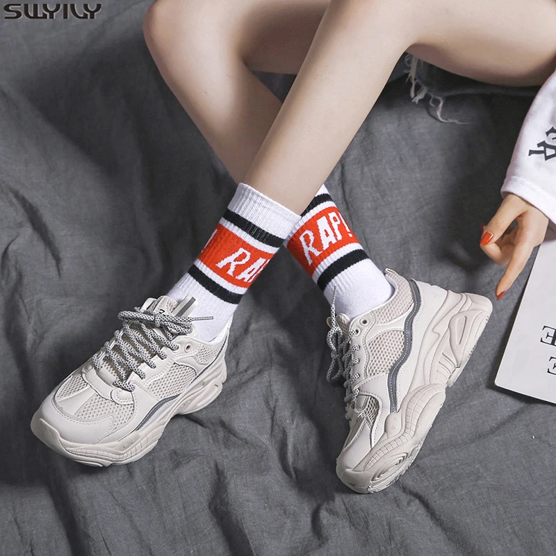 SWYIVY/сетчатая Повседневная обувь Женские кроссовки Женская дышащая с закрытым