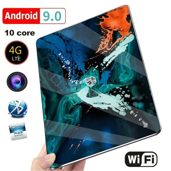 

2021 New 10 inch tablet pc Dual SIM 4G Phone Tablet WIFI Andriod 9.0 Ten Core 6G RAM+128GB ROM Tablet Dual GPS Phone Pad